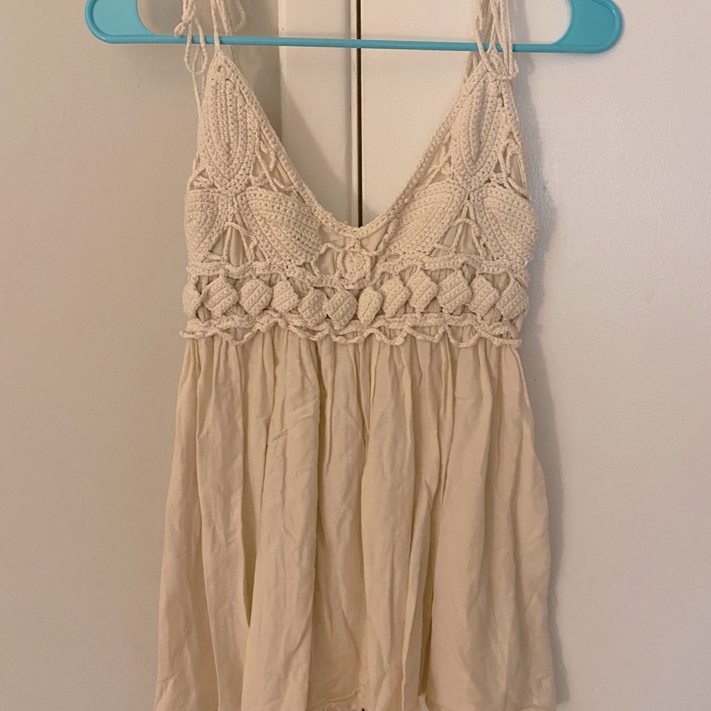 Miss Me crocheted tank
